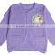 stylish white pink purple cotton knitted baby girls sweater cardigan