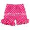 polka dot print shorts child model wholesale baby ruffle shorts ruffle icing shorts