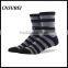 Stripe jacqaurd calf fashion design elite baskeball socks for men