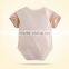 Factory Price Organic Cotton Baby Girls' Organic Short Sleeve Romper organic baby clothes
