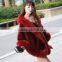 luxury faux fur neck scraf women comfortable muffler winter outdoor cappa long faux fur shawl