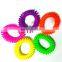 Wholesale Neon Color Elastic Spring Ponytail Holders Plastic Thin Telephone Wire Hair Band