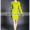 Ladies High Quality Peplum Mustard Dress, Shift Dress Lady