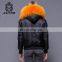 2017 New Down For The Winter Mens Pilot Orange Fur Bomber coats
