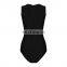 Amigo New Fashion Beach Bikini Sexy Black Lace Up One Piece Women Swimwear 2016