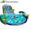 Octopus Modeling Inflatable Water Slide Pool , Inflatable Water Park Games