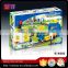 Meijin Educational Toys building block B/O toy car train with music and light