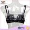Net surface sexy color breathable nylon latest sexy fancy bra