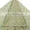 2017 latest wholesales organza fabric with stones for garments
