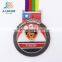 different color plating 3d sport zinc alloy marathon running medal finisher