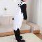 Gongfu Panda Cartoon Flannel Conjoined Polyester Pajamas