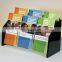 Fashion clear 4 compartments PMMA brochure display rack plexiglass brochure display holder Acrylic brochure display stand