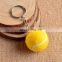 custom sport key holder tennis ball keyring key chain colorful 3d mini tennis ball key chain