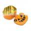 Fancy OEM pumpkin shaped empty gift or cake storage tin for Easter Day's promotion