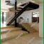 Shenzhen Yi Mei Deng stairs supply indoor straight beams steel wooden stairs simple and beautiful