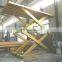 7LSJC Shandong SevenLift 2 post hydraulic scissor residential pit garage vehicle parking car lift for sale
