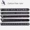Black 13 cm Carbon Fiber Straight Ruler