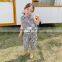 A0206# Baby Girl Sets Summer Sleeveless Plaid Top + Shorts 2Pcs Children'S Sweater