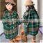 New products for autumn and winter 2020, children's woolen coat, girl, Korean style, western style plaid coat