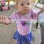 2019 Cotton infant Short Sleeve pink Bodysuit + mermaid scale Girl tutu Skirt set Infant romper 2Pcs/Set