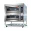 New Power commerical gas pizza oven pizza making machine with 2 layer