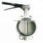 4'' DN100  aluminium alloy body ss304 disc  anti-frost moistureproof wafer butterfly valve handle lever for air-condition