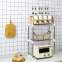 Stainless steel easy to assemble floor-standing shelf