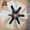 Excavator ZAX330-3 Fan blade  for diesel engine 6HK1 cooling Fan blade 4 hole 6 blades