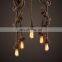 Retro Hemp Rope Industrial Loft Pendant Lamp Vintage American Style Creative Hanging Pendant Lighting