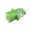 fiber optic SC green adapter with ear with shutter