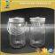 430ml Round Shape Clear Glass Mason Jar with Iron Wire