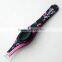 Professional Eyebrow Tweezers Silicon Grips Various Colors