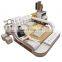 Multifunctional Massage Bedroom Furniture Genuine Leather Bed With Music