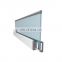 glass fence aluminum u channel  glass railing with design