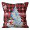 Affordable Price Customized Luxury Red White Case New Year Decorative Christmas Pillow Cover