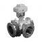 COVNA 4-Way Flange Type Water Automatic Motorized Electric Ball Valve 3 inch