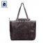 Huge Demand on Wholesale Zip Closure Type Fashion Women Genuine Leather Shopper Bag with Cotton Lining Material