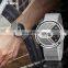 SINOBI Creative Watch For Man Rotating Dial Steel mesh Bracelet Wristwatch Japan Quartz Watch Custom Logo Watches  S9831G