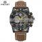 MEGIR 2130 Watch Men Creative Waterproof Leather Mens Watch Top Brand Luxury Chronograph Sport Watches Relogio Masculino