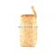 Hot Sale Woven Bamboo Hanging Wall Basket With Leather Handle Wall Decoration Fruit Basket Wholesale Made in Vietnam