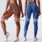 Fitness Gym Seamless lTie Dye High Waist Stretch Breathable Scrunch Butt Lift Peach Hip Tight Sports Yoga Shorts Pants For Women
