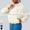 Drawstring Hoody Loose Casual Running Coat Zipper Sports Jackets Long Sleeve Gym Fitness Hooded Wear Yoga Jacket For Women