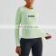 Fitness & Yoga Wear Custom Quik Dry Yoga T Shirt Slim Fit Long Sleeve Pullover Sports Gym Top Women Fitness Workout Clothing