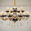 2016 new zinc alloy modern crystal candle chandelier ZH-8008