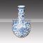 Chinese style blue and white antique green ceramic vase for hotel decorative