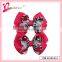 Girls favorite hair accessories no fade no smell friendly handmade solid hair ribbon bow with clips (DW-0006)