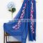 Best Selling Korean Fashion Girl Maxi Small Flower Embroidery Shawl Scarf                        
                                                Quality Choice