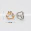 Wholesale FashionJewelry New Metel Shawl Buckle Brooches Simple Women Silk Scarf Ring Clip
