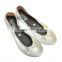 Women pu Leather Shoes Roll up Rollable shoes Soft Comfortable Pregnant Ballerina Ballet Flats Driving Shoes                        
                                                Quality Choice