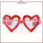 Laura Fairy Cheap Plastic Red Heart Shaped Crazy Party Sunglasses With LED Light                        
                                                Quality Choice